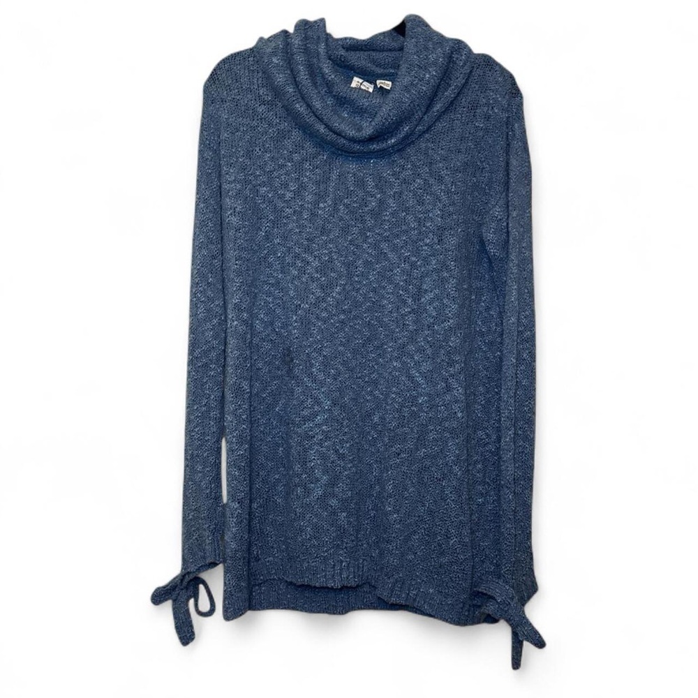 NWT Somedays Lovin Fading Light Women’s Blue Cowl Knit Sweater Dress — SMALL - Picture 5 of 7